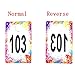 Larger Plasitc Live Sale Number Tags Normal and Reverse Mirror Image Numbers Cards,Coat Hanger Numbers Cards for Facebook and Lularoe Live Sale Artistic Style(101-200)