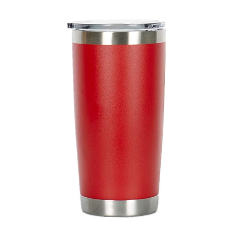 Gtell 20 oz Stainless Tumbler, Double Wall Stainless Steel Insulated Travel Mug for Keep Hot and Cool (Red)