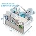 Baby Diaper Caddy - Nursery Storage Tote - Large Portable Car Travel Bag - Cute Girl Boy Infant Gift Basket - Changing Table Organizer Bin - Newborn Registry Must Have