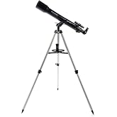 Celestron - PowerSeeker 70AZ Telescope - Manual Alt-Azimuth Telescope for Beginners - Compact and Portable - Bonus Astronomy Software Package - 70mm Aperture