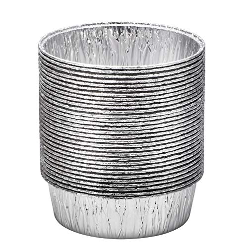 8-Inch Aluminum Dutch Oven Liner Pans (20 Count) Cake Pan and Extra Deep Aluminum Foil Pans for Baking and Camping