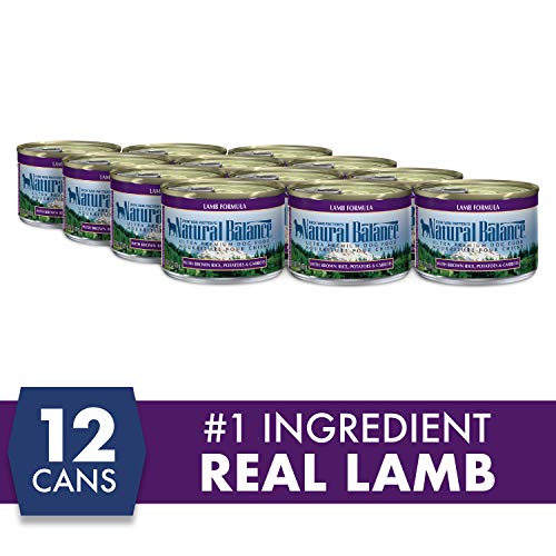 Natural Balance Ultra Premium Wet Dog Food, Lamb Formula, 6 Ounce Can