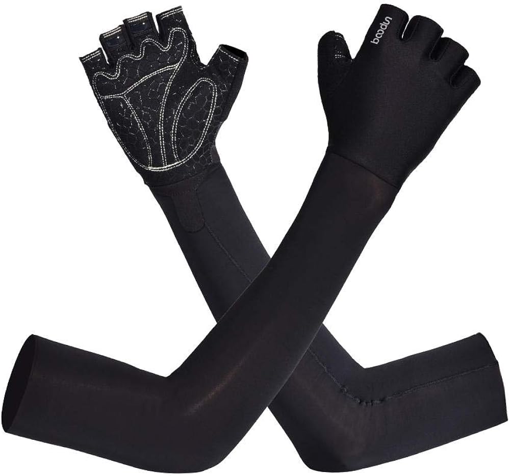 Aiyow Unisex Summer UV Sun Protect Long Arms Sleeves Hand Cover Arm