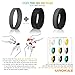 UROKAZ Silicone Wedding RingGrey BlackSize 11 Inner Diameter ~ 20.57 mm