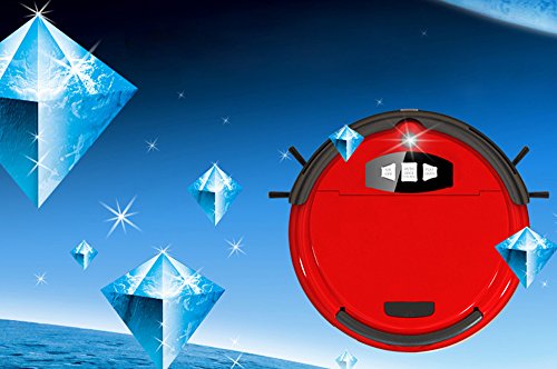 ROYALFiT Robotic Vacuum Cleaner With HEPA Filter UV Lamp Scheduler Virtual Wall For Wet/Dry Mop PT-740C Red