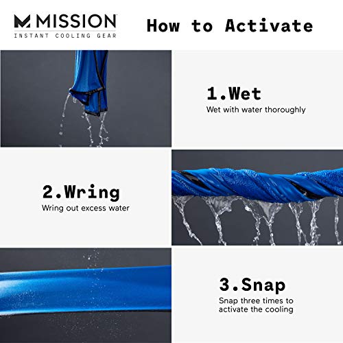 Mission LiteKnit Cooling Towel Instant Evaporative Cooling