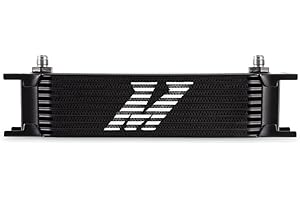 Mishimoto MMOC-10-6BK Universal 10-Row Oil Cooler, 6AN, Black