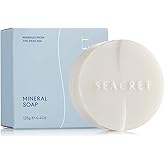 SEACRET Minerals Mineral Soap, All Natural Body Soap Bar, Enriched with Dead Sea Minerals, Nourishes and Soothes Skin, 4.4 Oz / 125 g