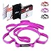 REEHUT Stretching Strap – Exercise Elastic Stretch Straps for Athletic Trainers, Physical Therapists with Loops, Ebook, Carrying Bag Purplethumb 1