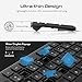 VicTsing PC190 Wireless Keyboard and Mouse Combo, Ultra-Thin Wireless Keyboard with Water-Dropping Keycaps + Portable Mouse, Long Battery Life for PC Desktop Computer Laptop Mac Tablet (Black)