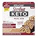 Slimfast Keto Chocolate Chip Cookie Dough Meal Replacement Bar 1.48 Ounce, 5 Bars per Box (4 Boxes)