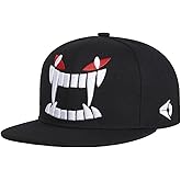 Quanhaigou Snapback Hat for Men Women,Hip Hop Style Colorful Flat Bill Hats Teens Adjustable Baseball Cap