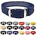 Wrist And Style Perlon Watch Strap (18mm, Dark Blue)