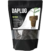 DaPlug All Natural Grow Sponges, Starter Cloner Plugs for Seeds or Cuttings, Rapid Roots in 7 Days, 50-Pack