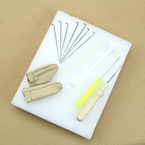 Romote Needle Felting Starter Kit Contains A Wool Felt Tools Mat, 9 PCS Needles and Accessories Craft