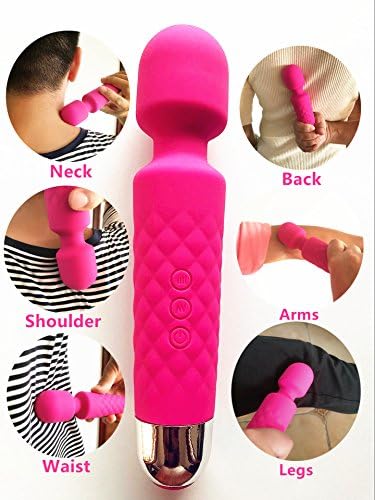 ABUBYA Wireless Wand Massagers Cordless Magic Massager Handheld Electric Wand Massagers for Neck Back Sports Massage Muscle Aches and Physical Sports Fleetness Recovery And Friendly Travel Gift,Pink