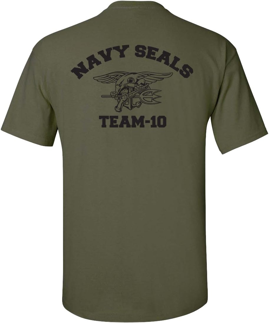 Navy Seal Team-10 Front & Back Men's T-Shirt