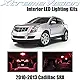 XtremeVision Cadillac SRX 2010-2013 (15 Pieces) Green Premium Interior LED Kit Package + Installation Tool