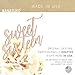 NANASUKO 16th Birthday Cake Topper - Sweet Sixteen - Double Sided Rose Gold Glitter - Premium Quality Made in USA