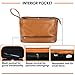 WANDF Large Premium Mens Vinyl Leather Toiletry Bag Dopp Kit, Perfect Travel Accessory