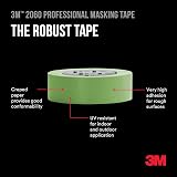 3M Professional Masking Tape 2060 Green 48 mm x 50 m for Rough Surfaces view 5