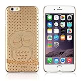 Ularmo Nice Iphone 6 Cover, Iphone 6 Case, Fashion Cute Gold OWL Dream Design Cover Case Skin for iPhone 6 4.7 inch