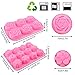 YGEOMET 3pcs Soap Mold, Silicone Flower DIY Mold Rose Handmade Chocolate Biscuit Cake Muffin, Pink