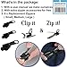 Barcley Fix A Zipper,1set/6 pcs Zip Rescue Instant Repair Kit,Replacement Accessories Fixes All Zipper, for Luggage, Suitcase, Backpack, Bags,Alloy Material (Black)