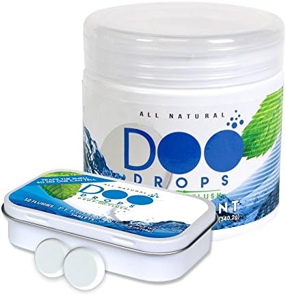 NEW- Peppermint Doo Drops- Toilet Odor Eliminating Tablets / Drop.Go.Flush / Combo Pack- Traps the smell so no one can tell- 62 Flushes / Professional Grade