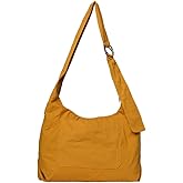 Thread Wallets Slouchy Bag for Women & Men - Crescent Sling Bag with Adjustable Strap and Zip Pocket, Unstructured & Foldable (Goldie, Regular)
