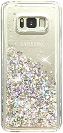 Galaxy S8 Plus Liquid Case, Toposend Updated version [TPU+ PC] Samsung Galaxy S8 Glitter Case Luxury Fashion Bling Stars Flowing Liquid Floating Sparkle Diamond Hard Protective Case (Silver)