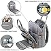 Diaper Bag Backpack, iniuniu Large Unisex Baby Bags Multifunction Travel Backpack for Mom and Dad with Changing Pad and Stroller Straps, Gray