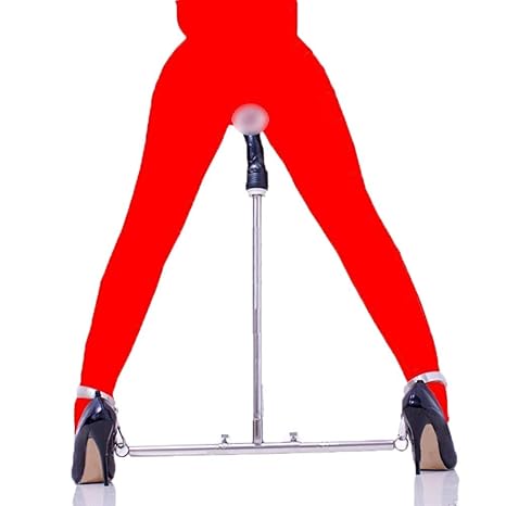 Spreizstange mit Fußfesseln, Erotik Bondage Set System mit Dildo, Folter Spielen BDSM Sklave Fetisch Sexspielzeug für Paare, 