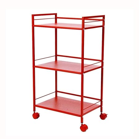 LYHOME Estante Cocina Bastidor de Metal Polea de Piso Rack ...