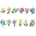 Nail Dried Flowers 3D Nail Art Decoration 48 Colors Mini Real Natural Dry Flowers for Nail Art Accessories DIY Crafts Nail Decals Stickers Manicure Charms Design Nail Tips Decor Supplies