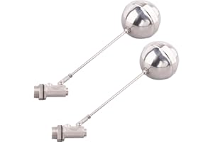 GOVALVE Stainless Steel Float Ball Valves - 3/4' NPT Male Thread Flow Control Float Sensor Valve Automatic Water Level Control For Tank Pond Water Tower (pack of 2)