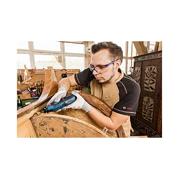 Bosch Professional 12V System Akku Rotationswerkzeug GRO 12V-35 (inkl. 5x Trennscheibe, ZubehÃ¶r Box, GehÃ¤useaufsatz, SchlÃ¼ssel, Spannzange, 2x Einlage, L-BOXX, ohne Akku/ LadegerÃ¤t) – Bild 7