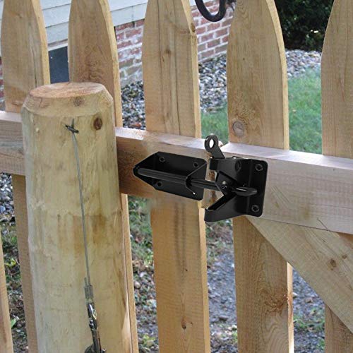 Heavy Duty Automatic Gate Latch for Wooden Fences Metal Gates Vinyl