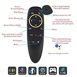 STRQUA,Voice Remote Control G10,Android TV Remote 6 Axis Gyroscope Air Fly Mouse with IR Learning Fly Air Remote Mouse for Android TV Box X88 X88 Mini M8s A95x