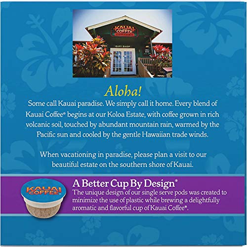 Kauai Coffee SingleServe Pods, Garden Isle Medium Roast Arabica