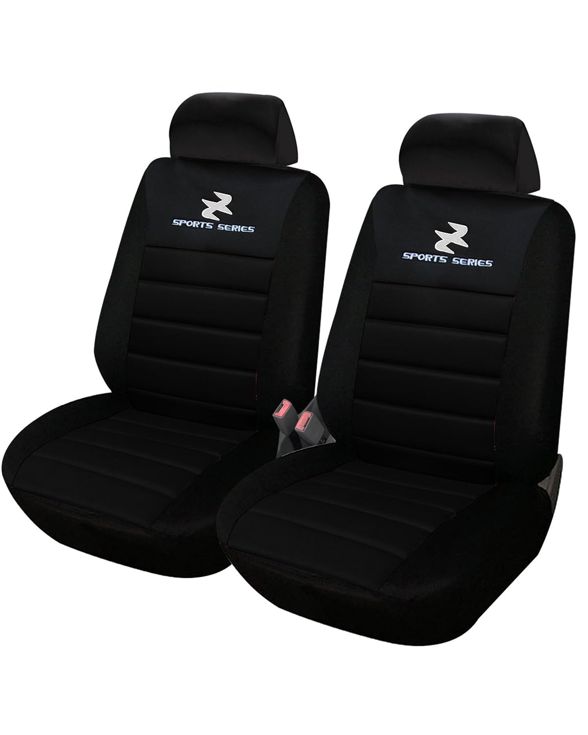 WOLTU Car Van Seat Covers Front Pair black Universal for Cars Vans Car Seat Protector