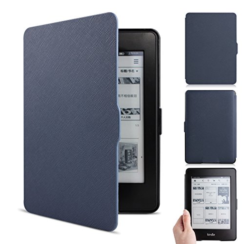 Walnew-Kindle-Paperwhite-Case-Cover--The-Thinnest-and-Lightest-PU-Leather-Smartshell-Cover-for-AllNew-Kindle-P