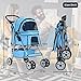 Pet Stroller Cat Dog Cage Stroller Travel Folding Carrier by BestPet