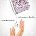 Maxdara Case for iPhone Xs Max Glitter Case [Tempered Glass Screen Protector] Floating Liquid Bling Sparkle Luxury Pretty Fashion Cute Girls Women XS Max Case 6.5 inch (Rosegold)