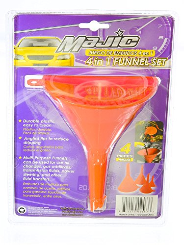 2 Majic+4+Pieces+4+Sizes+Plastic+Funnel