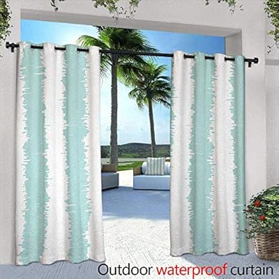 Amazon Com Tim1beve Thermal Insulated Blackout Curtains Aqua
