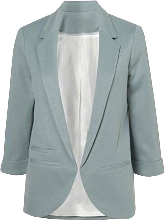 Amazon テーラードジャケット レディース フォーマルジャケット ショートブレザー 7分袖 スーツ コート フォーマル アウター 通勤 オフィス Ol カジュアル スリム 秋 ファンーション 入学式 卒業式 大きいサイズ S Xxl コート ジャケット 通販
