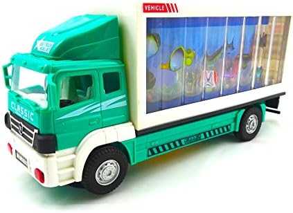 Toy Truck For Toddler Pretend Aquatic Animals Trailer Truck Battery Operated Lights