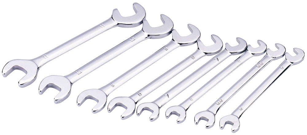 8 Piece Metric Midget Open End Spanner Set