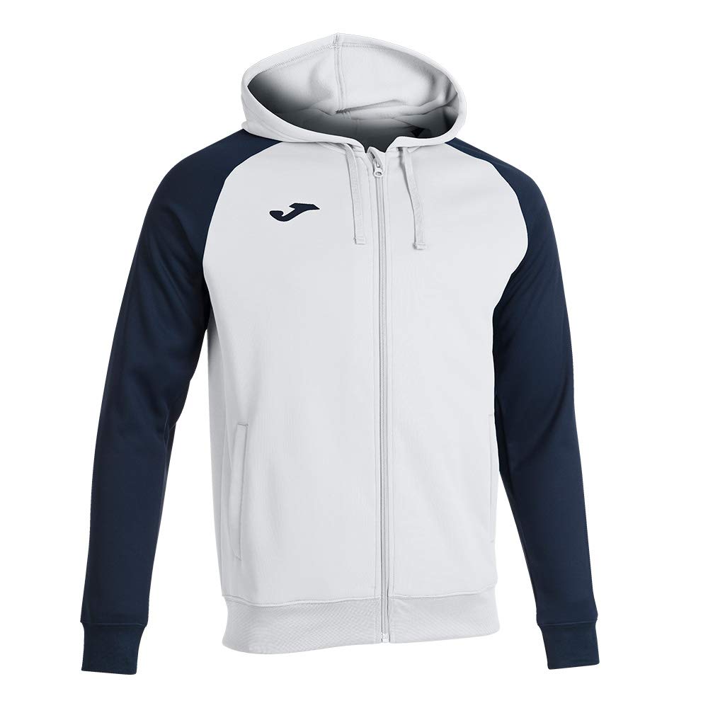 Joma Men's Academy Iv Hoody, White and Navy, XXS